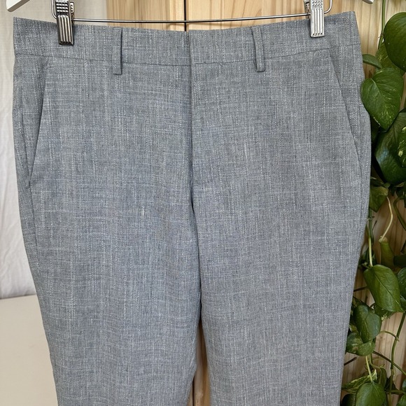 Bonobos Tollegno 1900 3D Wool Cotton Linen Textured Pants 31(32)X 32 Tailored - Picture 2 of 16